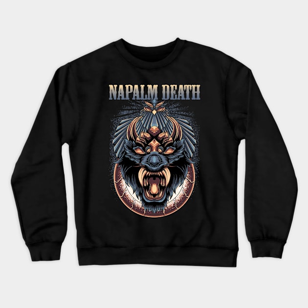 NAPALM DEATH BAND Crewneck Sweatshirt by Bronze Archer